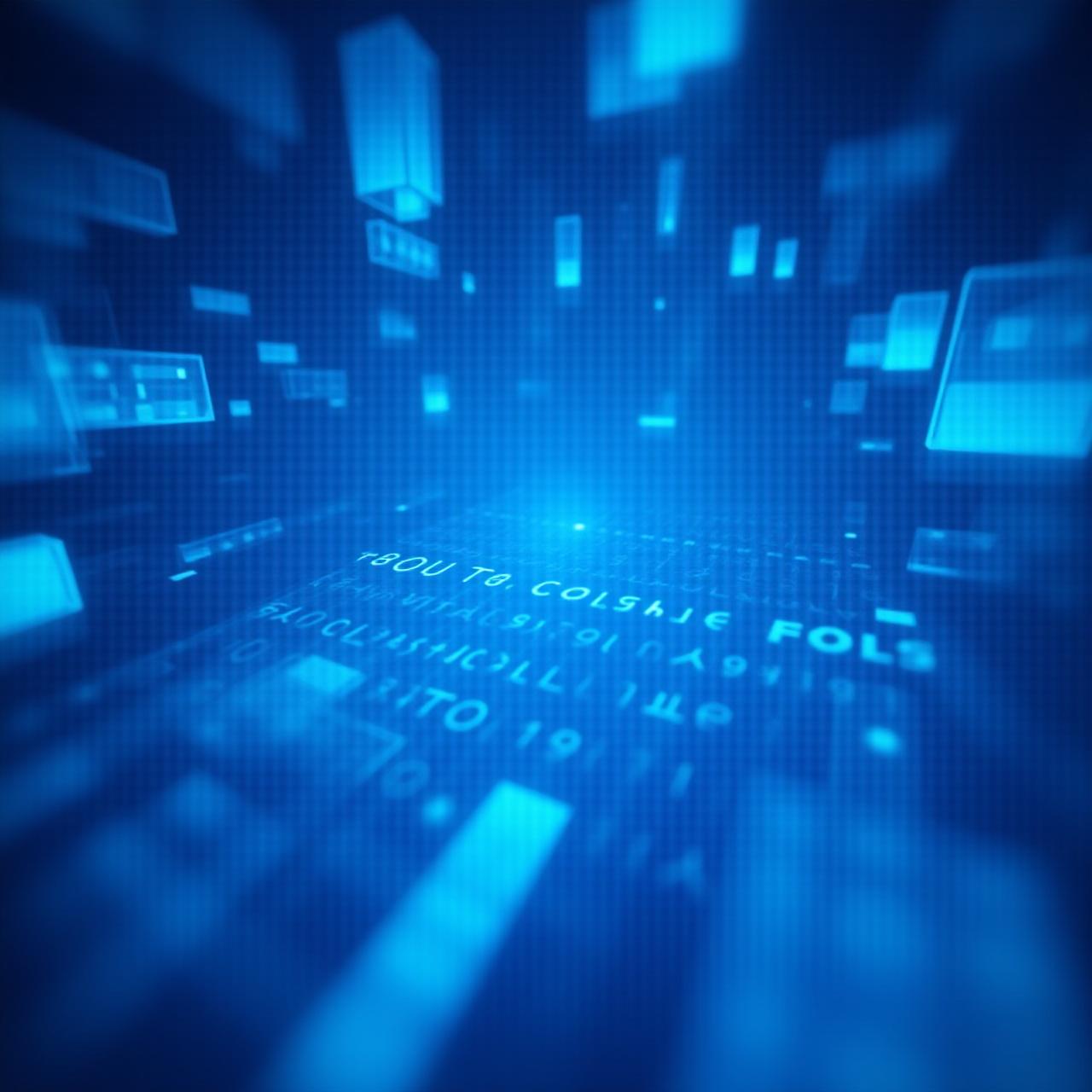 Futuristic digital architecture and code visualization